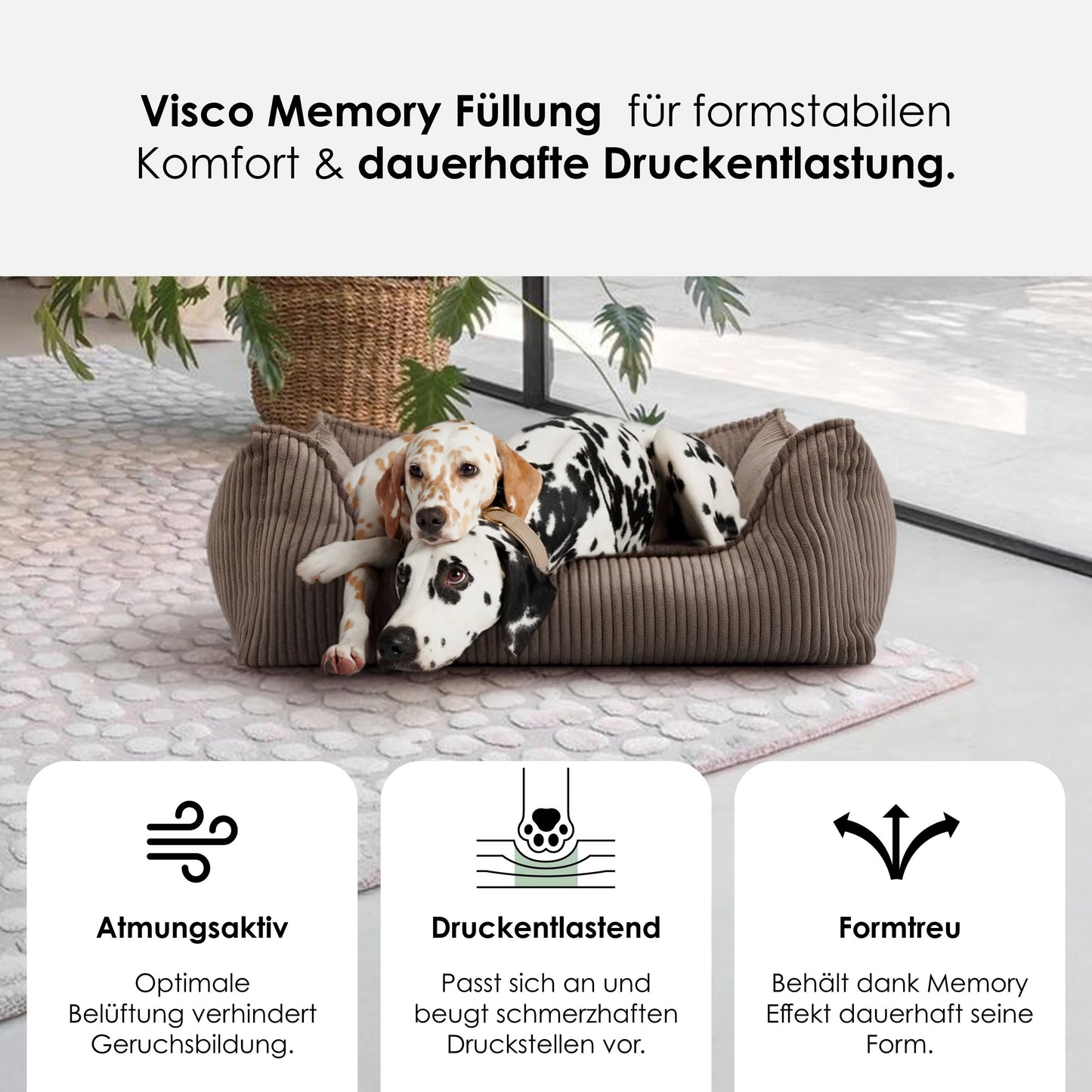 Koord orthopedisch hondenbed